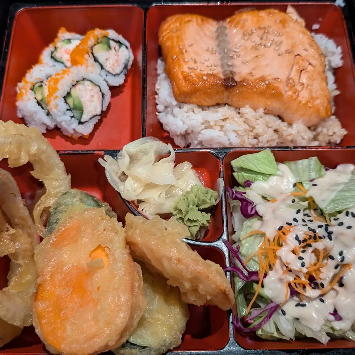 Salmon Teriyaki Bento