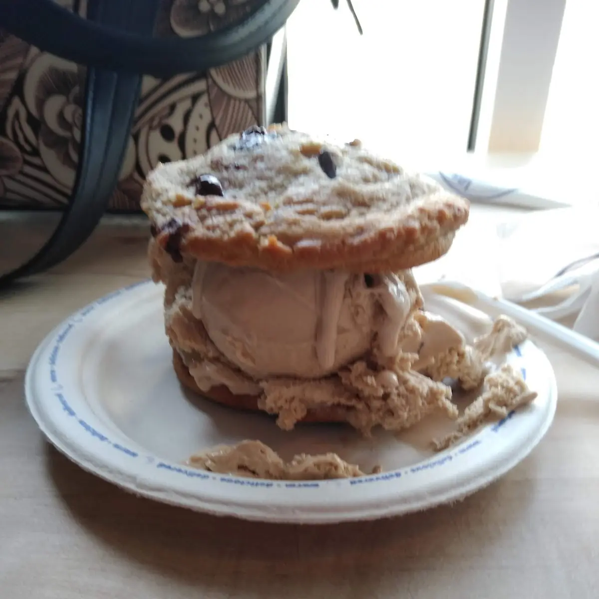 Chocolate Chunk Cookie and Coffee Ice Cream