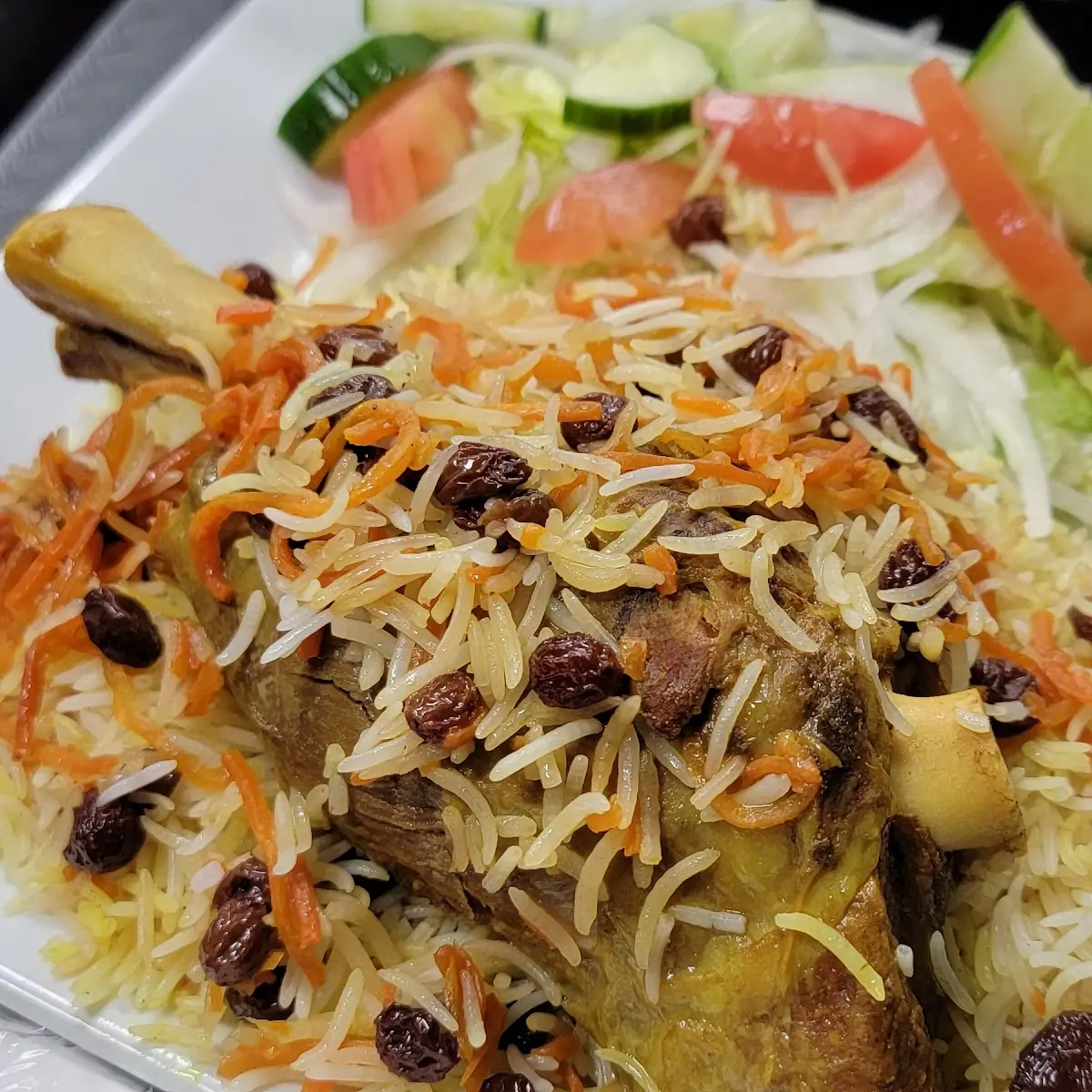 Lamb Shank Qabuli Palaw