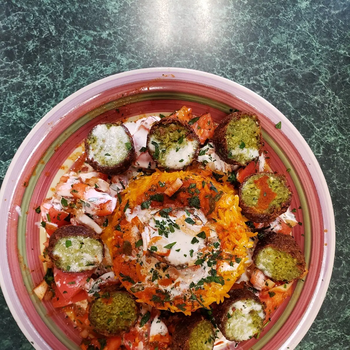 Falafel over Rice