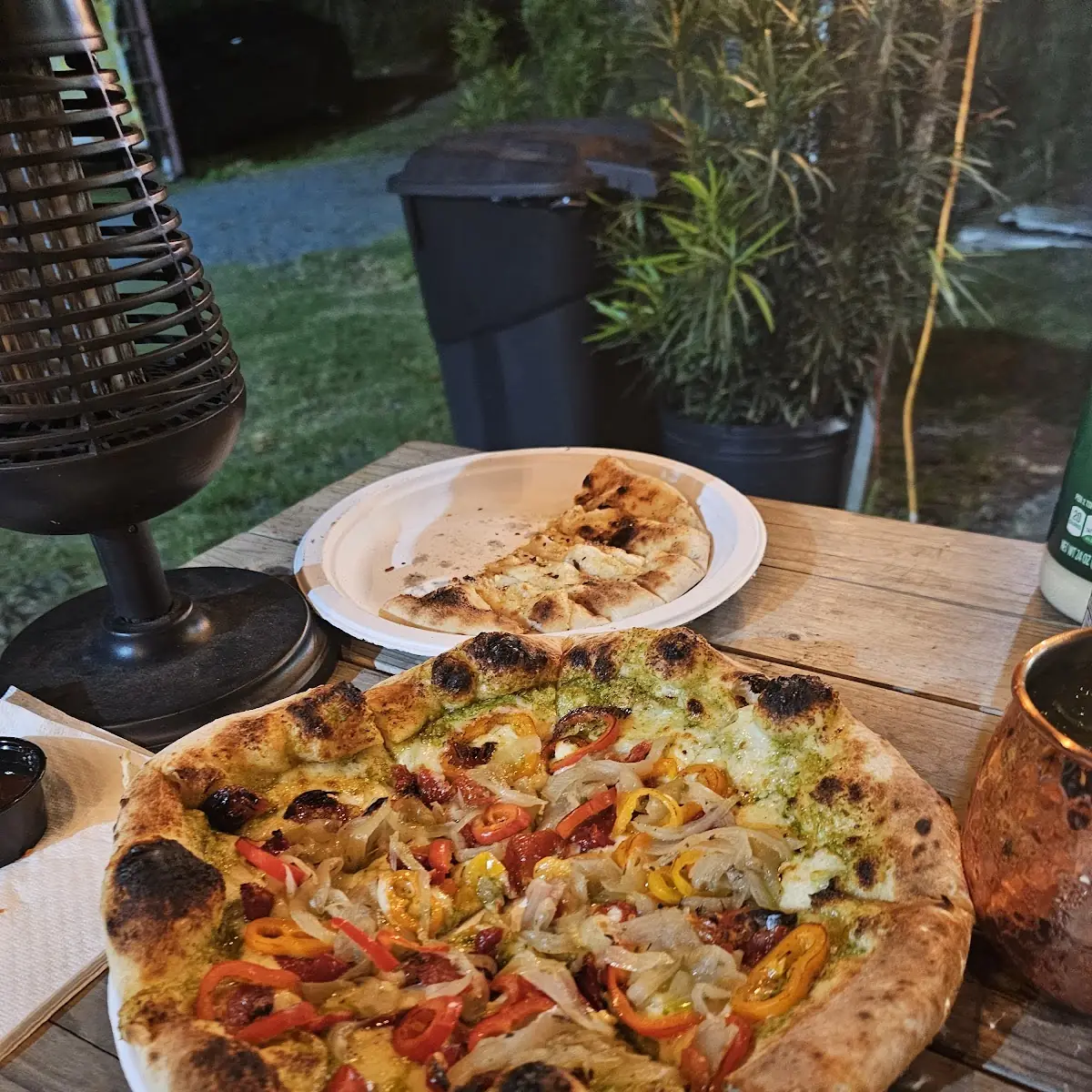 Garlic Bread Veggie Pizza