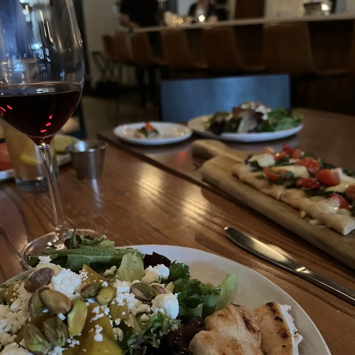 Beet Salad Flatbread Pizza w Ramps