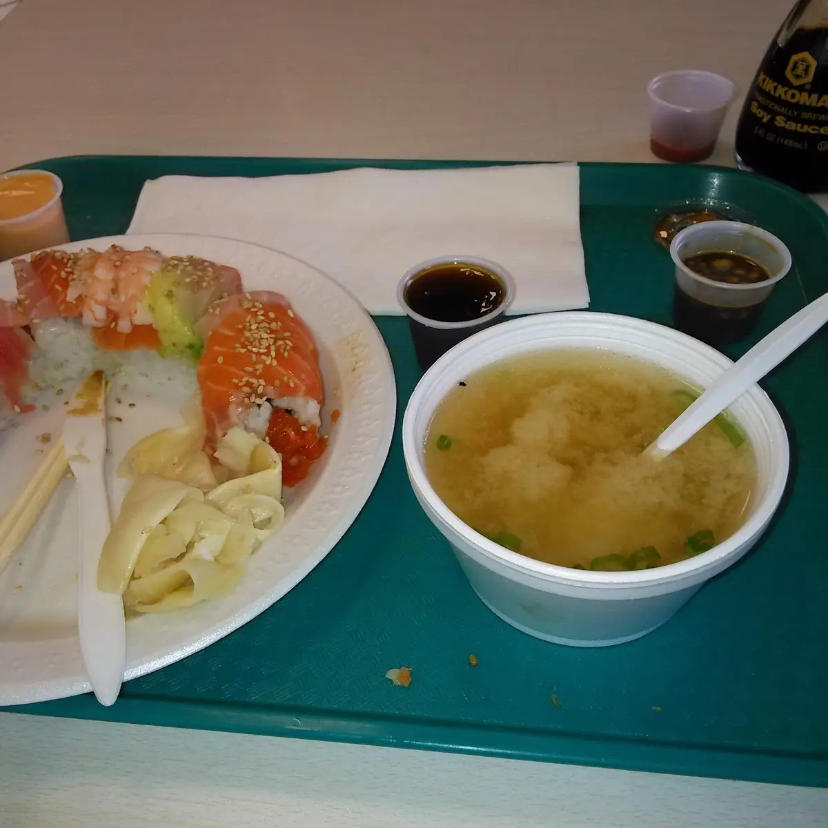 St Rainbow Roll Miso Soup