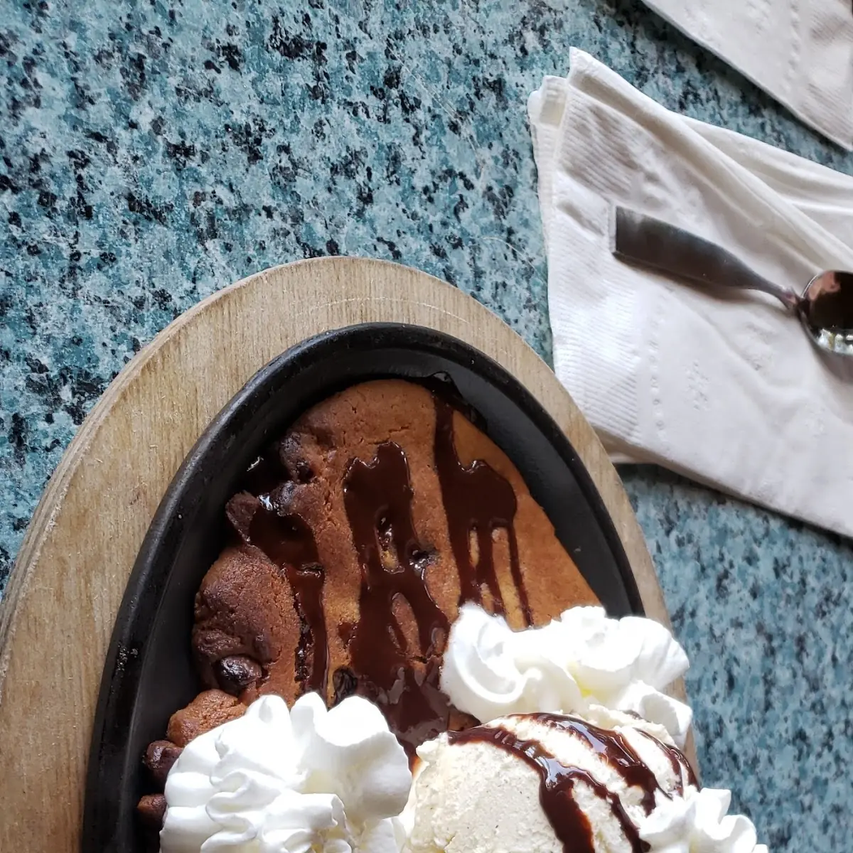 Chocolate Chip Cookie Skillet and Ice Cream