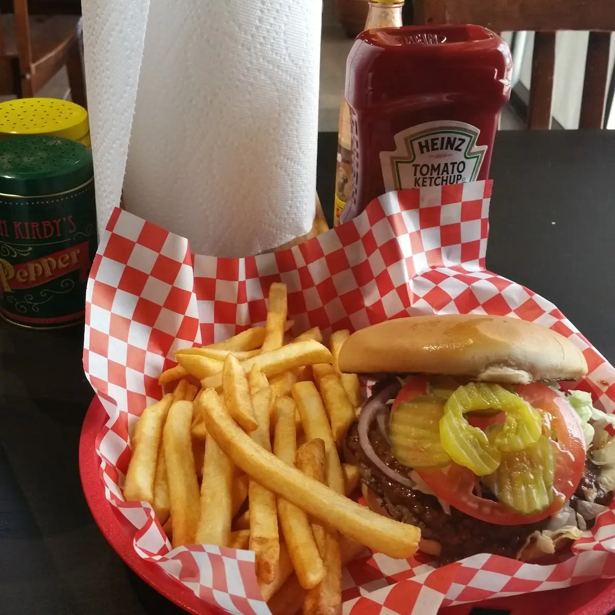 Double Cheeseburger with Chili