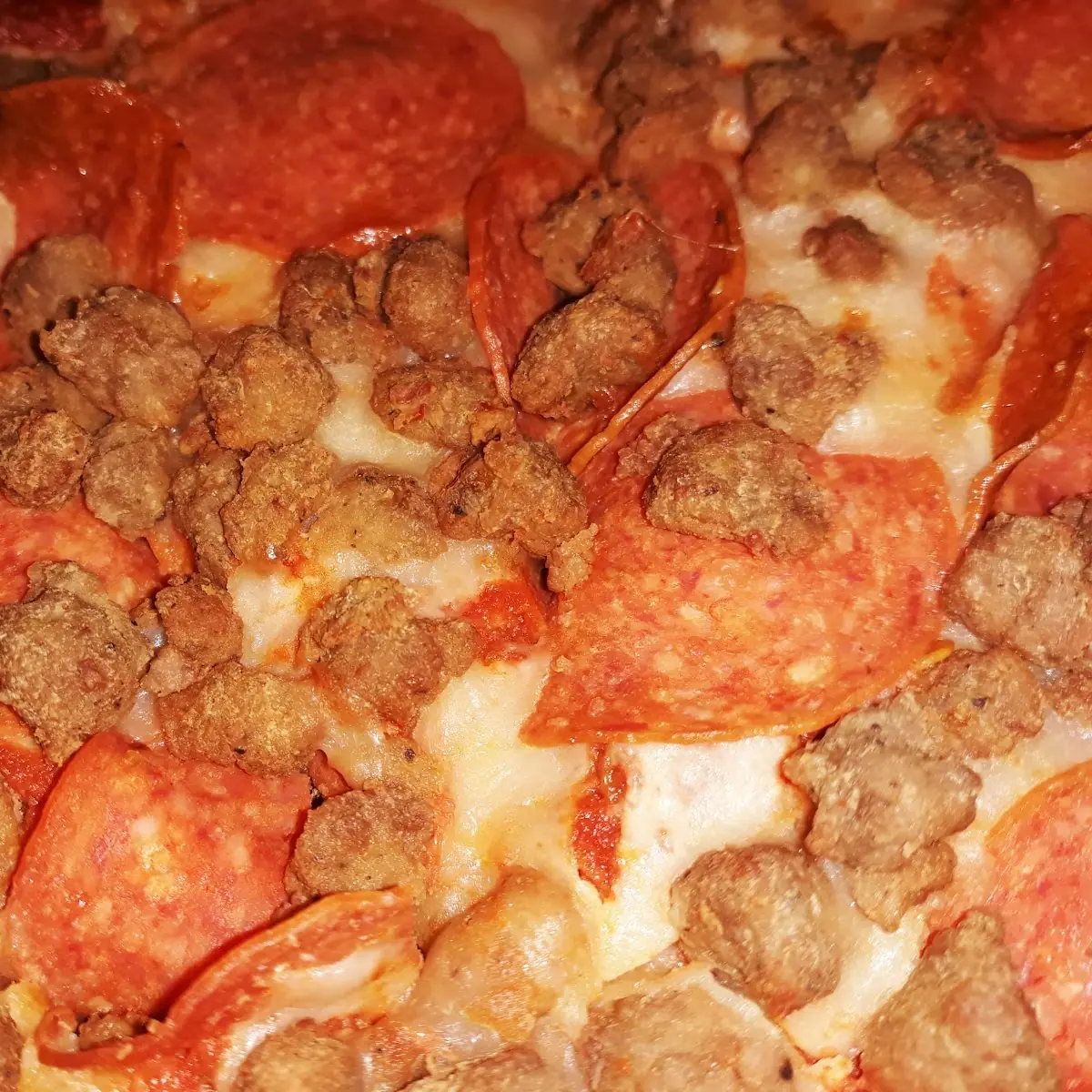 Beef and Pepperoni Pizza