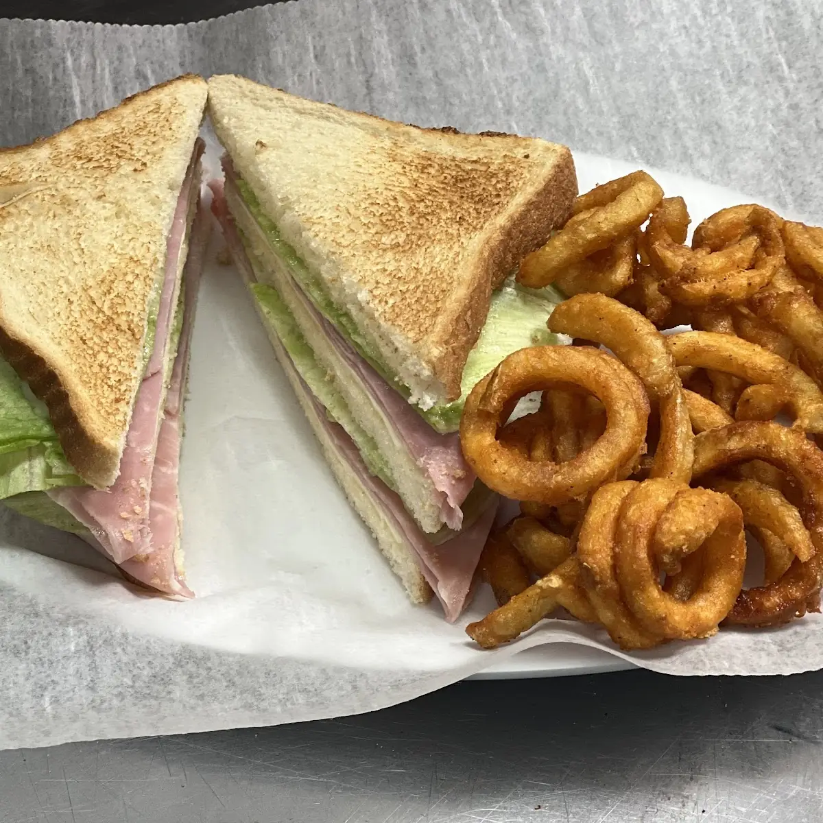 Ham & Cheese Club Sandwich
