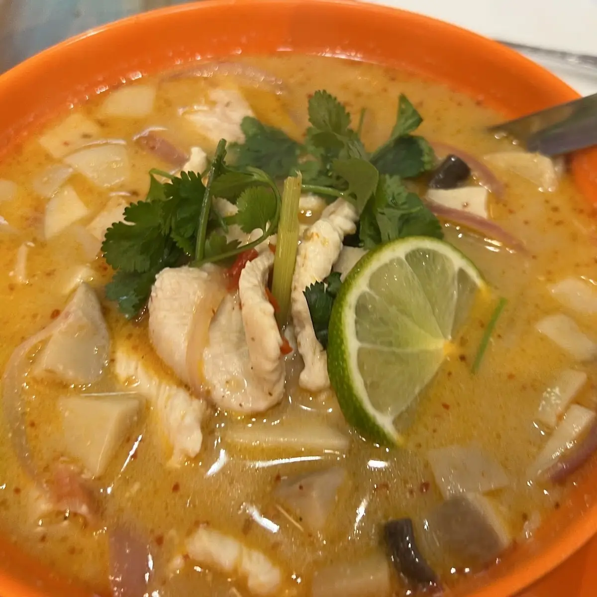 Tom Yum Soup with Seafood