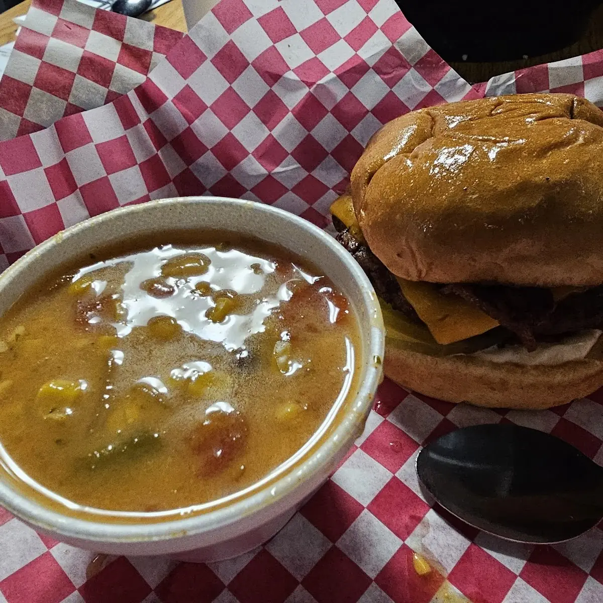 Double Mushroom Bacon Swiss Burger