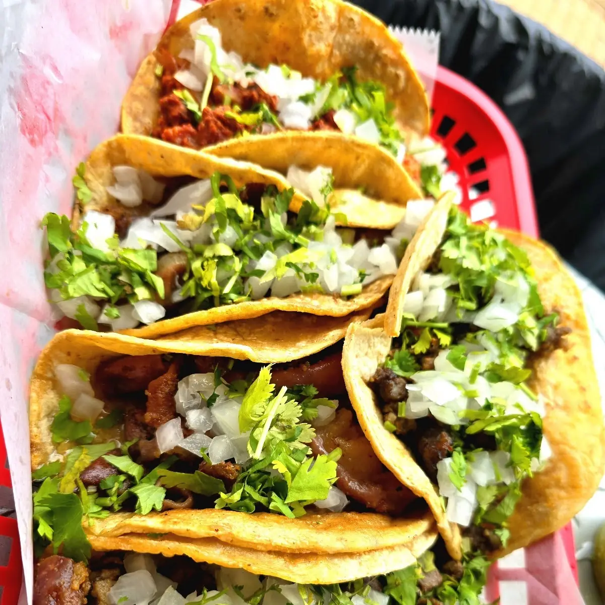 Chicken Taco and Chorizo Taco