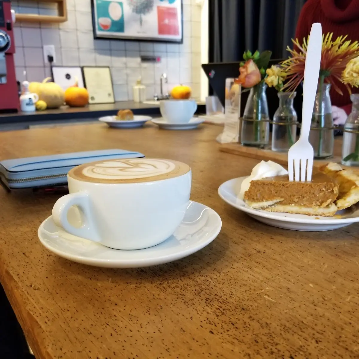 Mocha and Pumpkin Pie