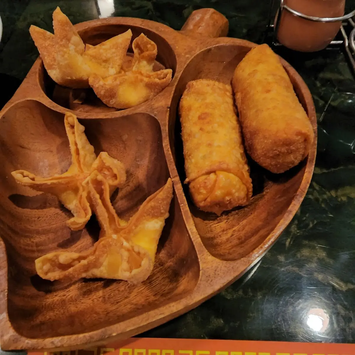 Crab Rangoon and Rolls