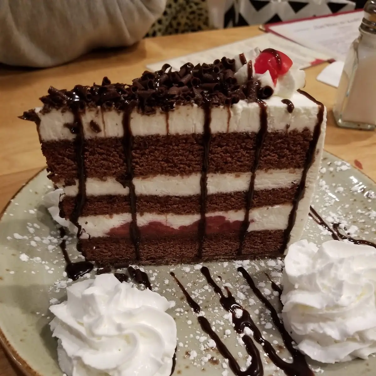 Black Forest Cake with Whipped Cream