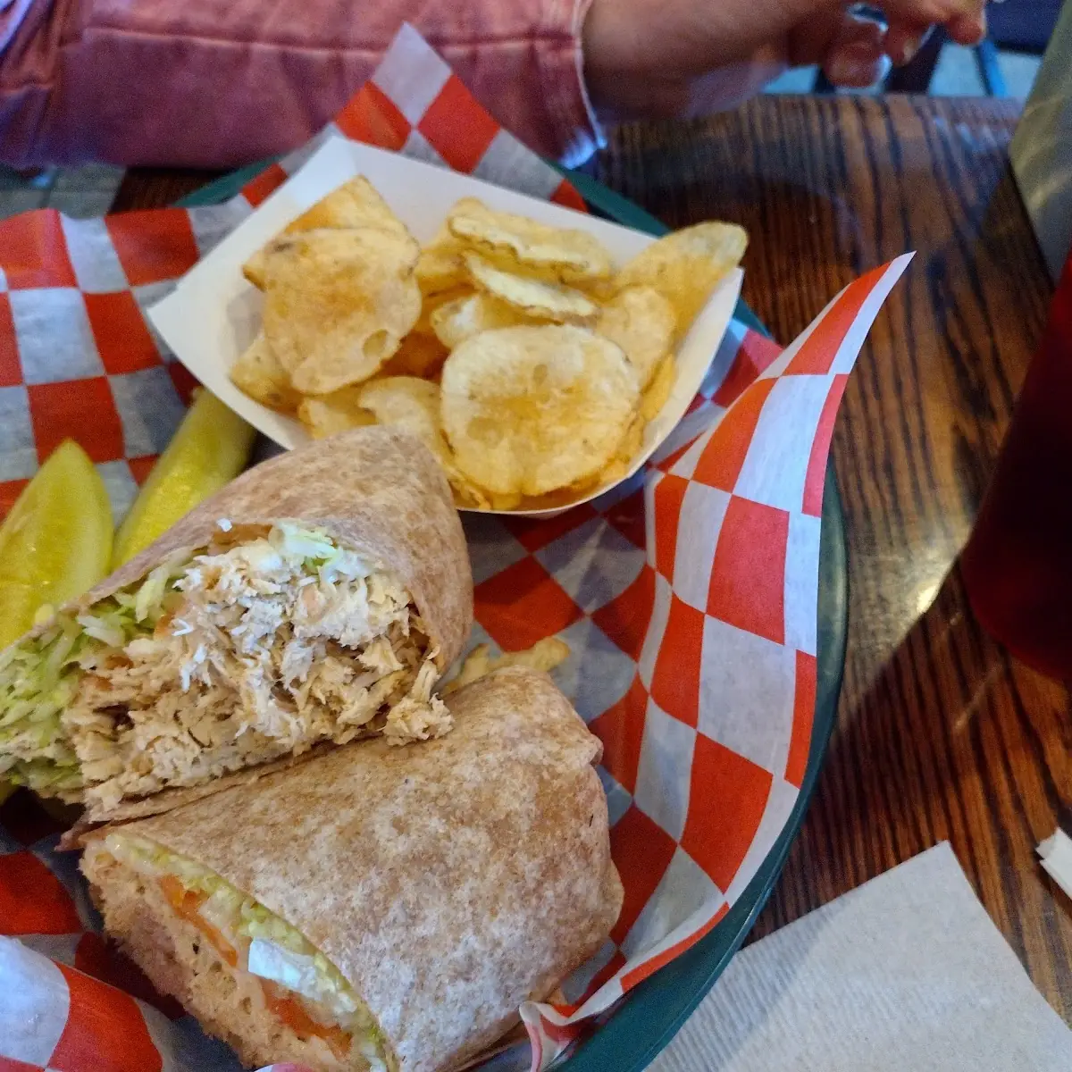 Chicken Wrap with Chips
