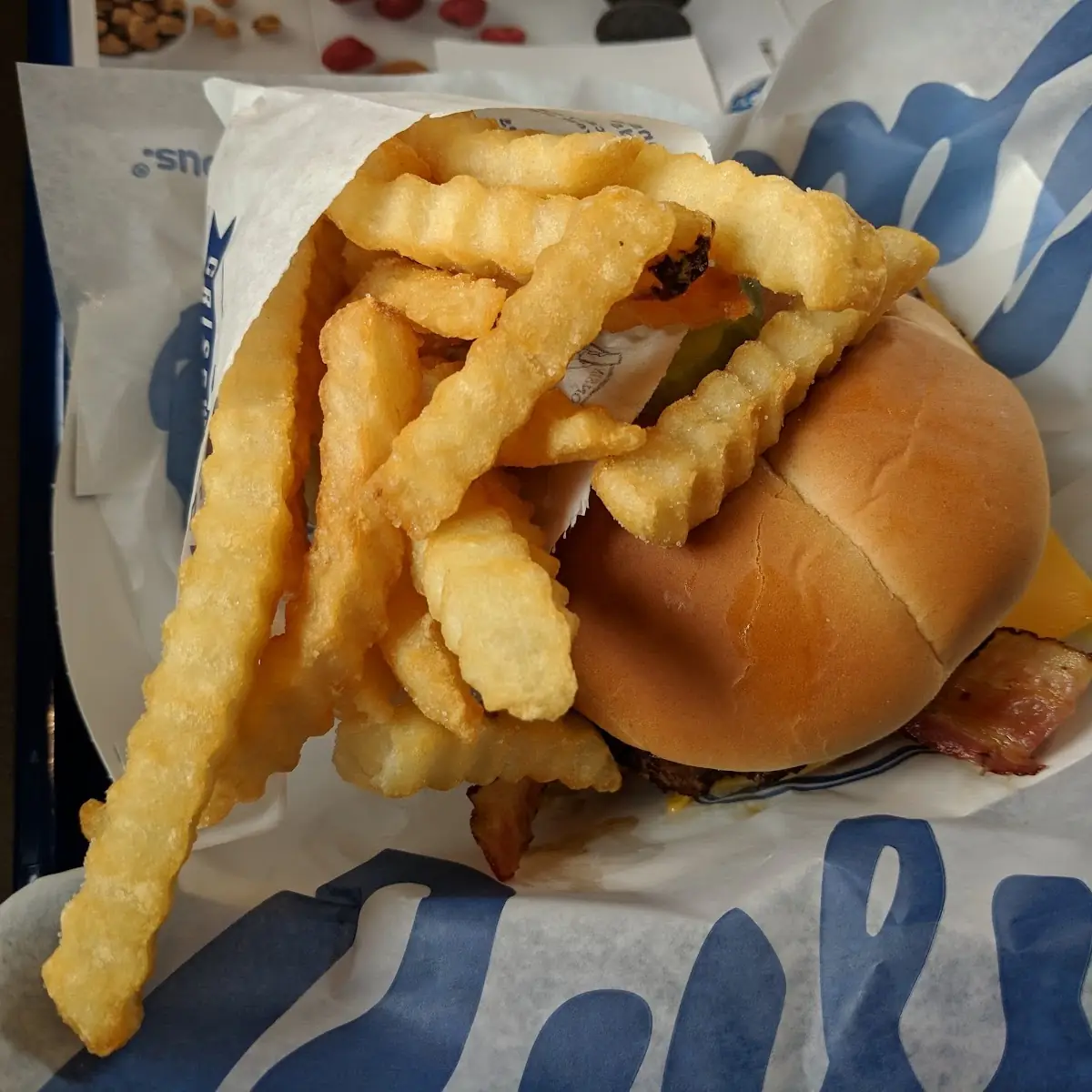 Double Cheeseburger Bacon Deluxe with Fries