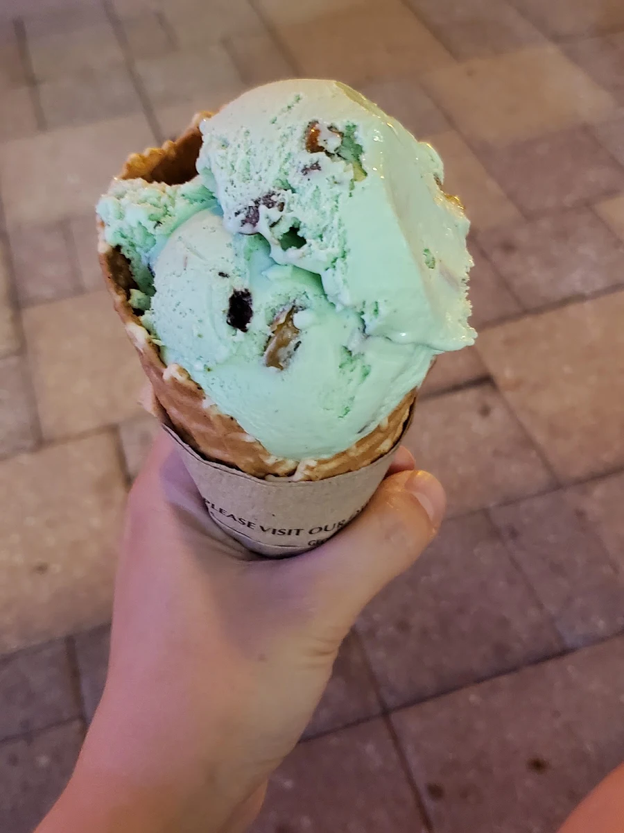 Pistachio Ice Cream Cone