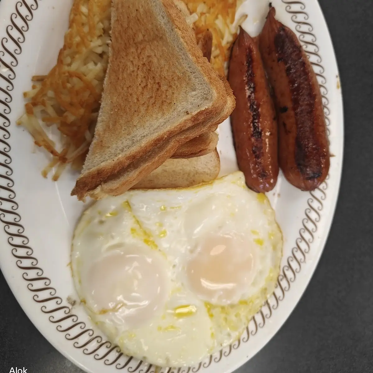 Sunny Side Up Hashed Brown Chicken Sausage