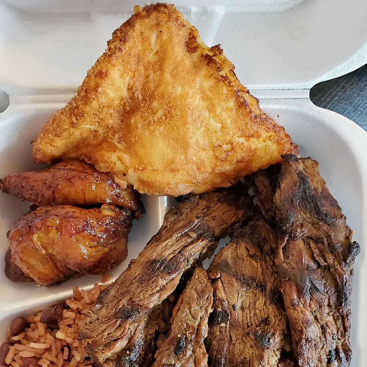 Carne Asada Gallo Pinto Queso Frito