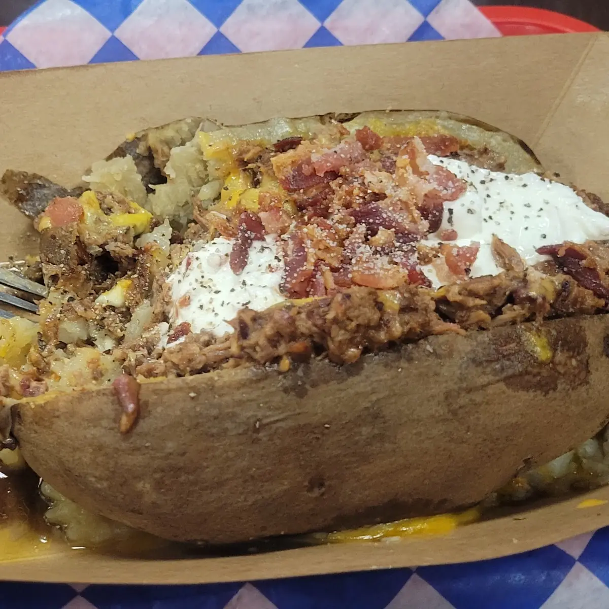 Loaded Baked Potatoe with Brisket