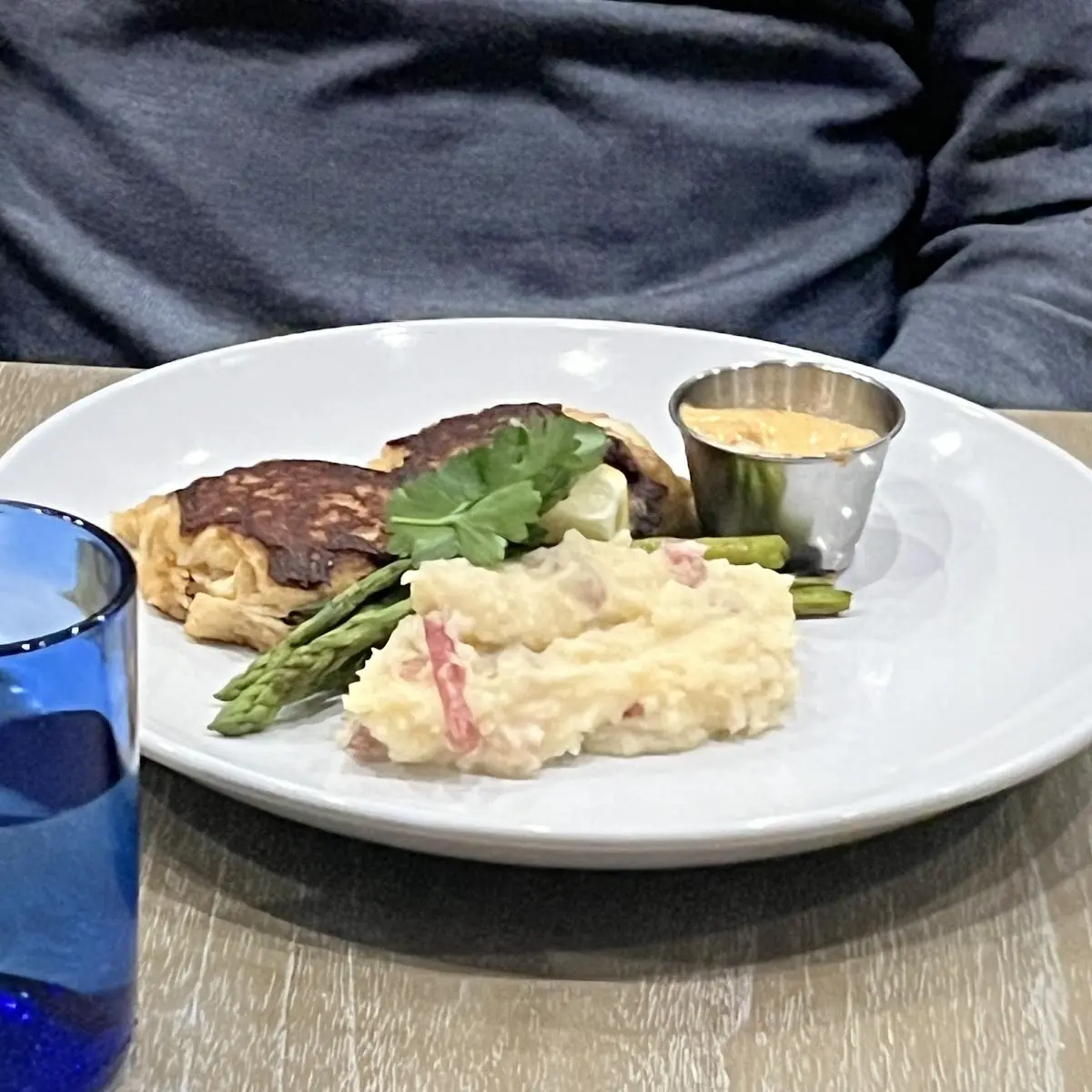 Crab Cakes with Asparagus