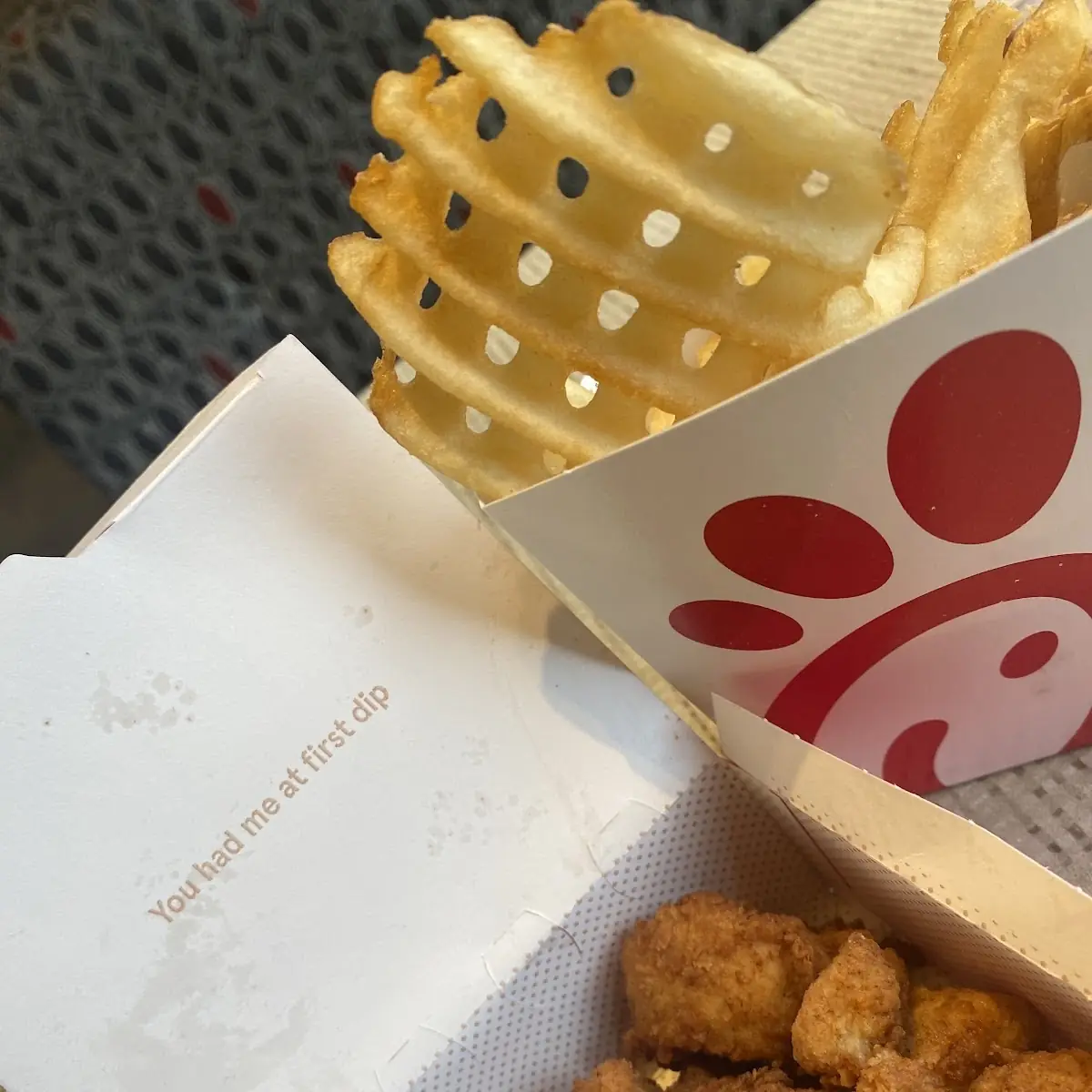 Nuggets and Waffle Fries