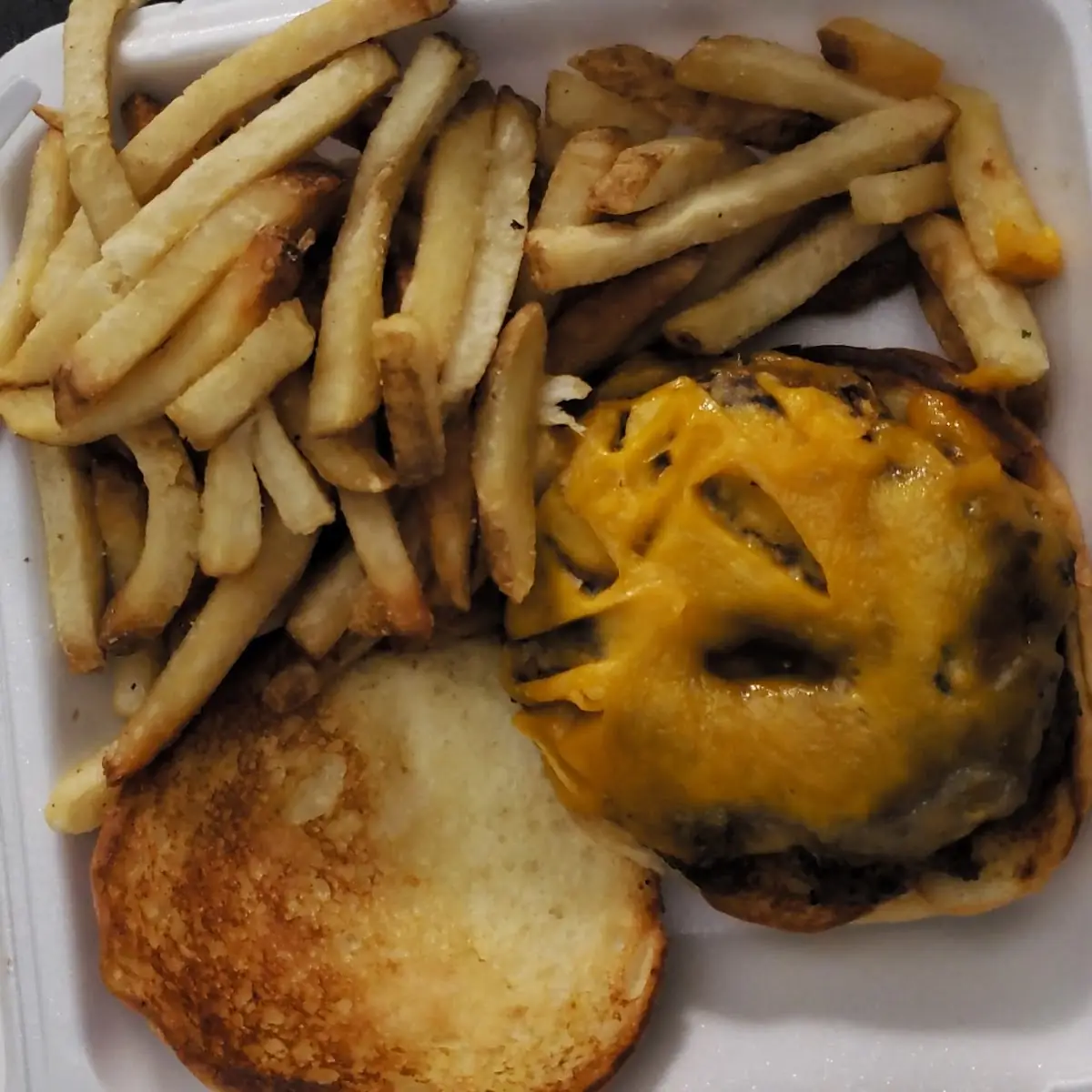 Bacon Burger with Truffle Fries