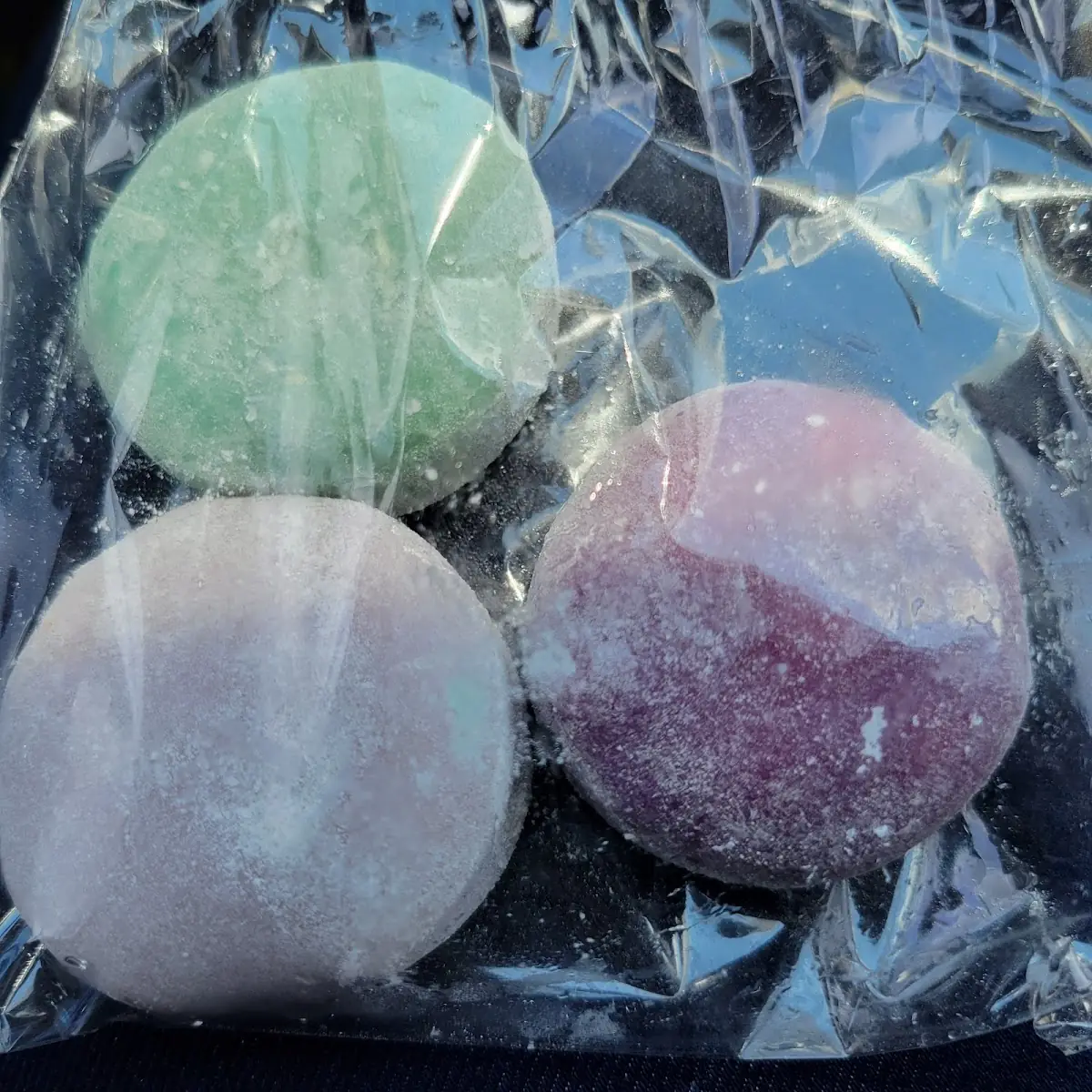 Cake Batter Ube & Passion Fruit Mochi