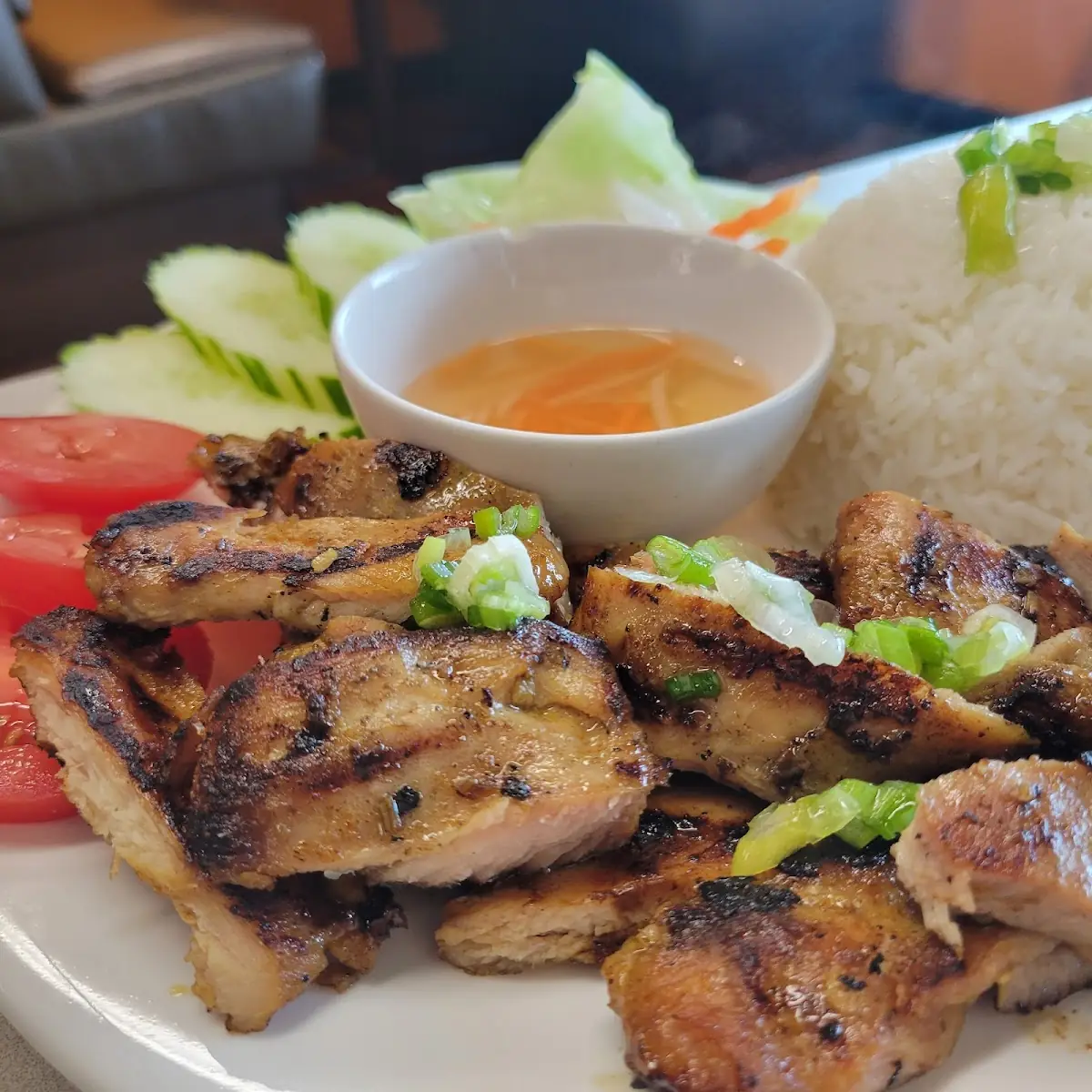 Grilled Chicken over Rice