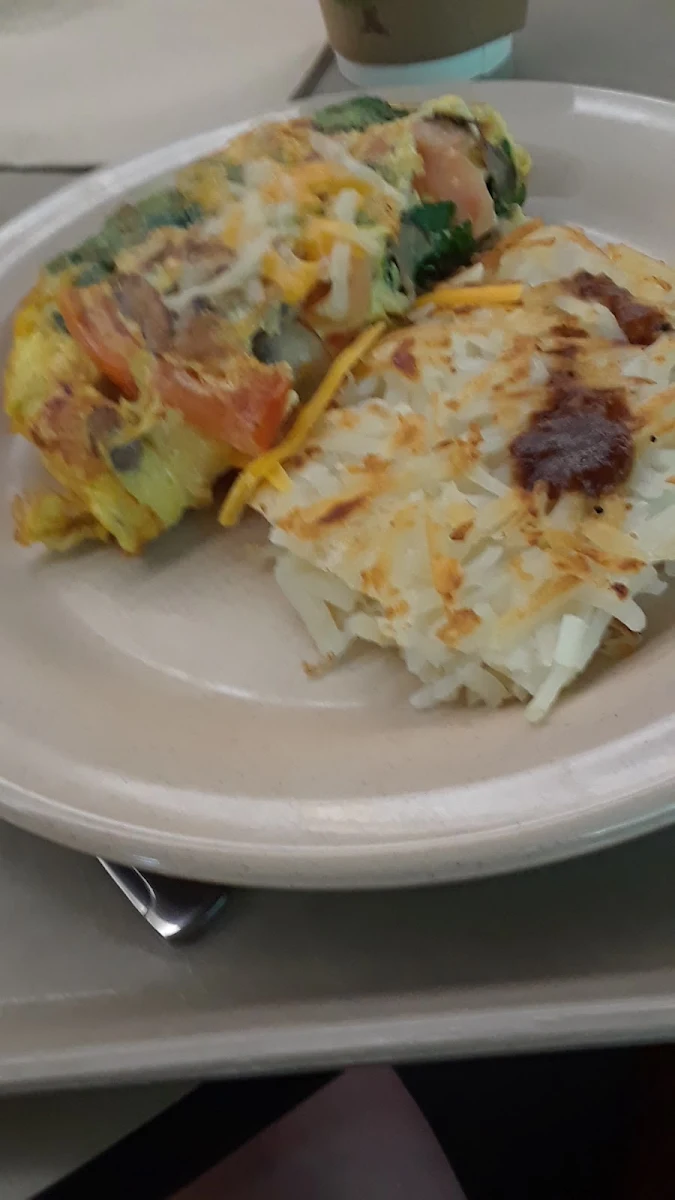 Omelette with Hash Brown Potatoes