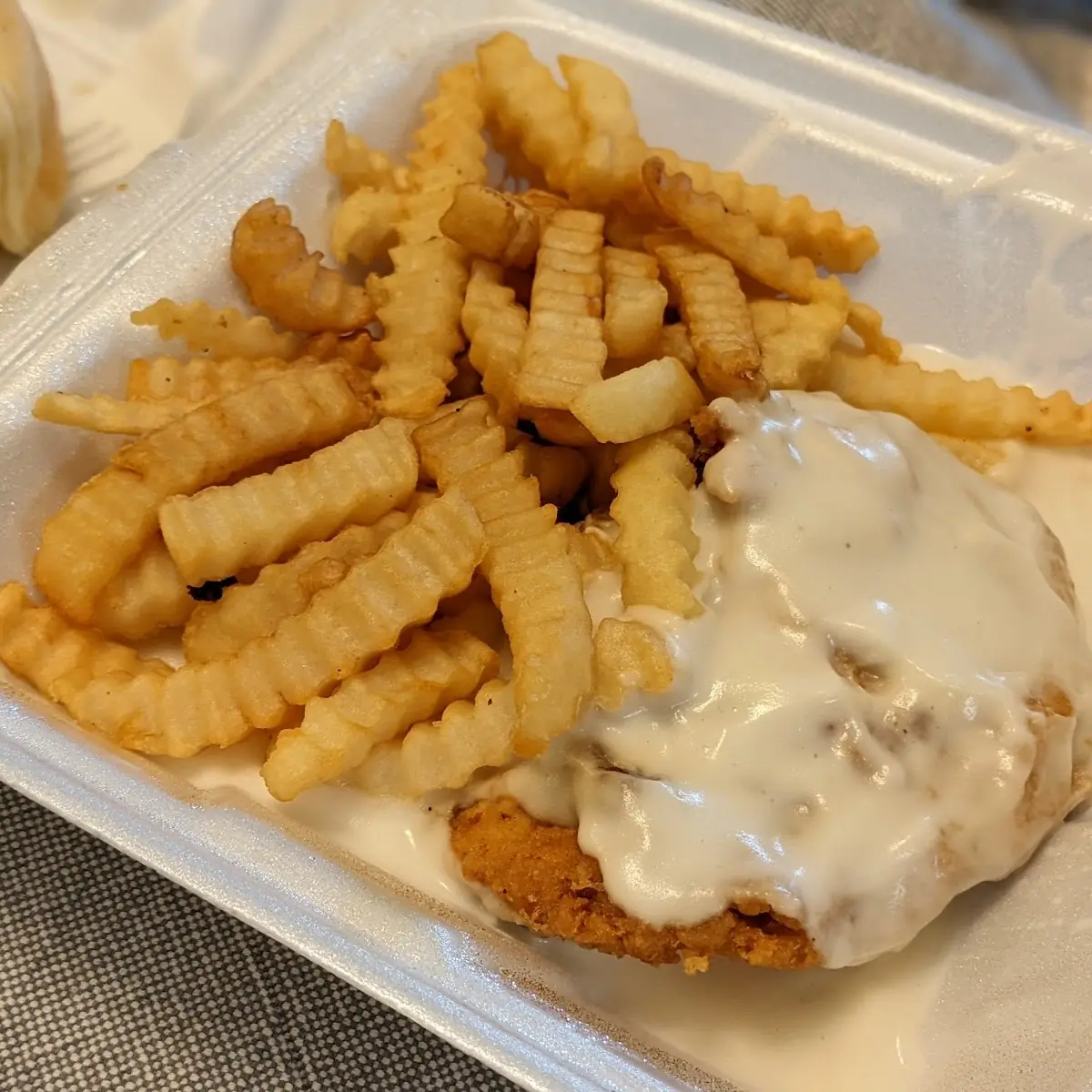 Chicken Fried Steak & Eggs with White Gravy
