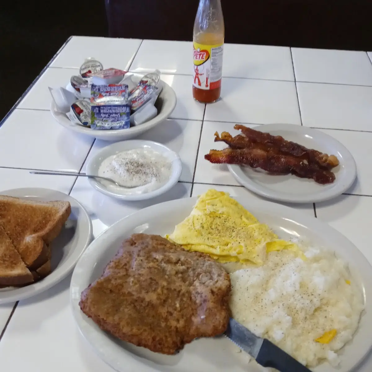 Country Fried Steak and Eggs