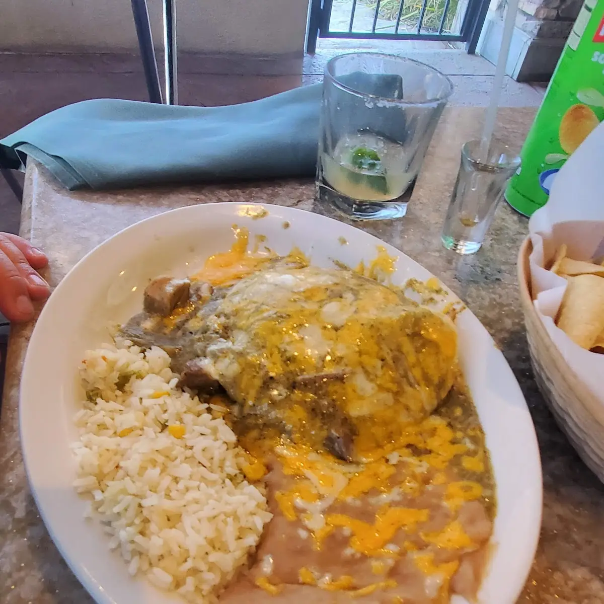 Three Meats Enchiladas Verdes