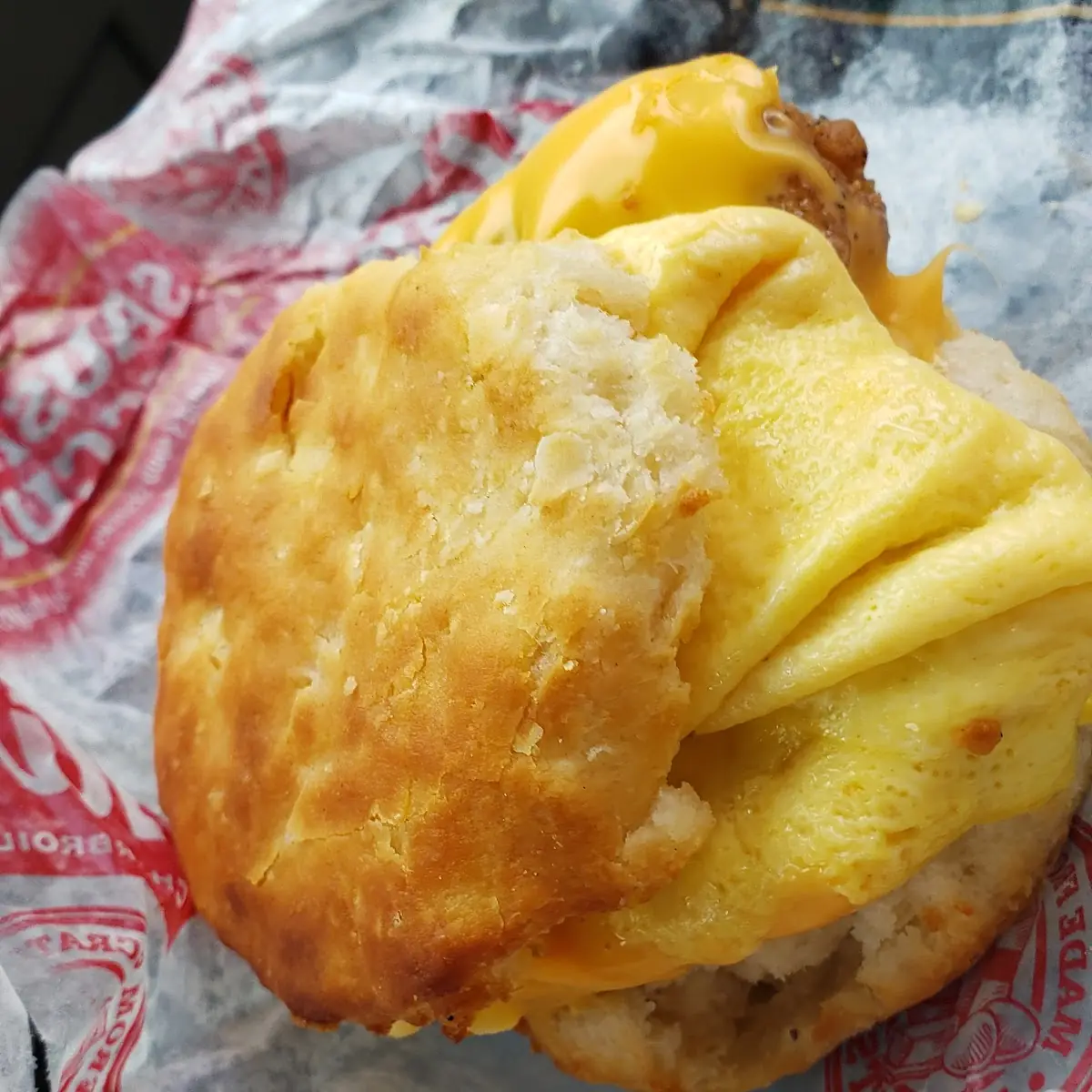 Steak Egg and Cheese Biscuit