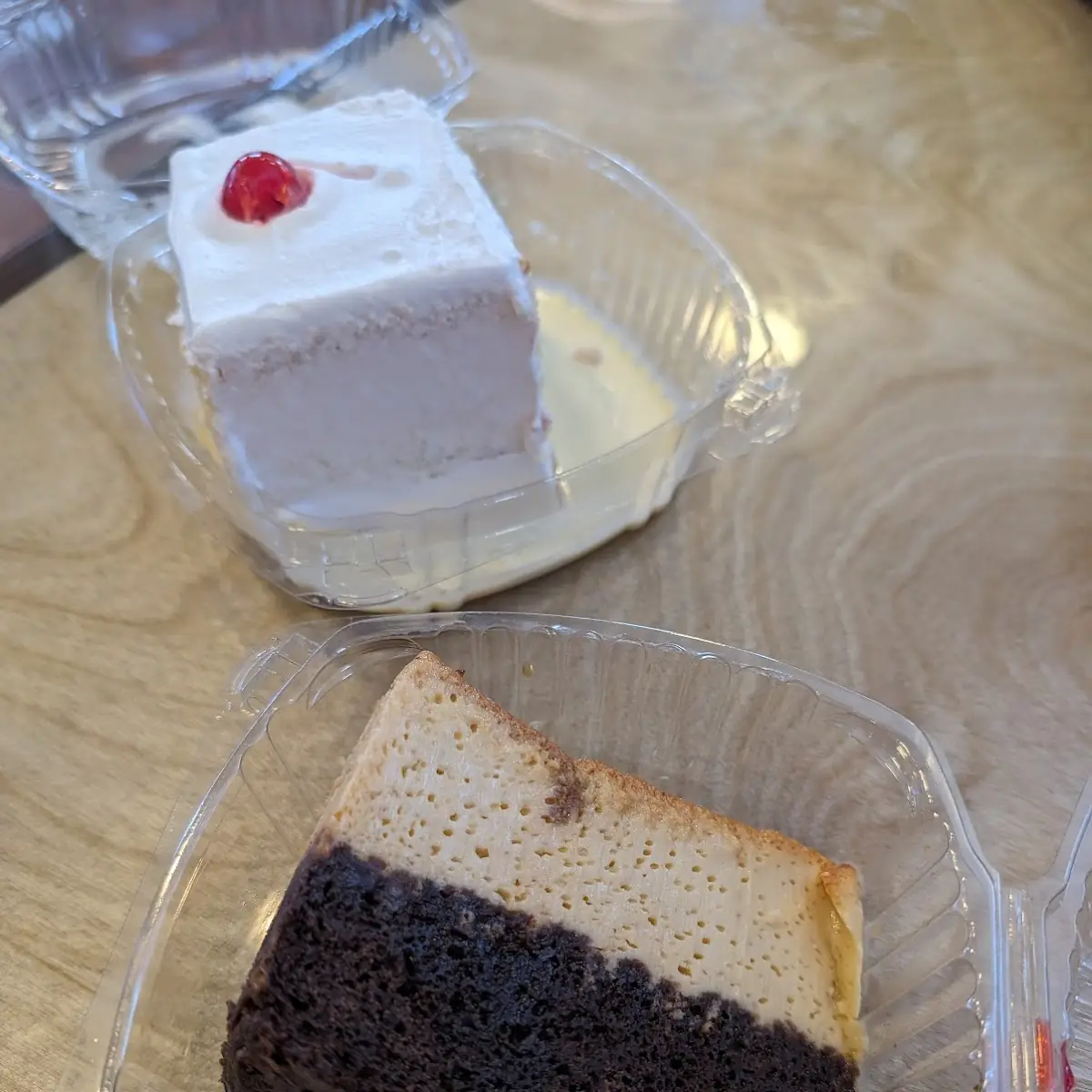 Choco Flan and Tres Leches Cake