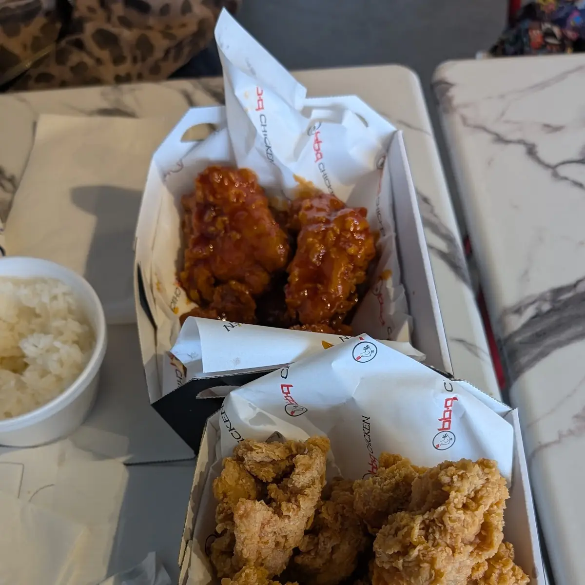 Honey Garlic Boneless Chicken with Rice
