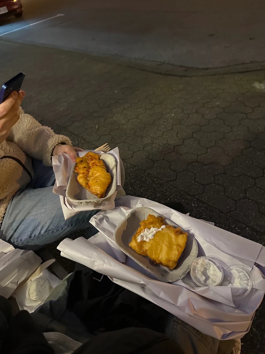 Salmon and Halibut, Dave's Fish & Chips