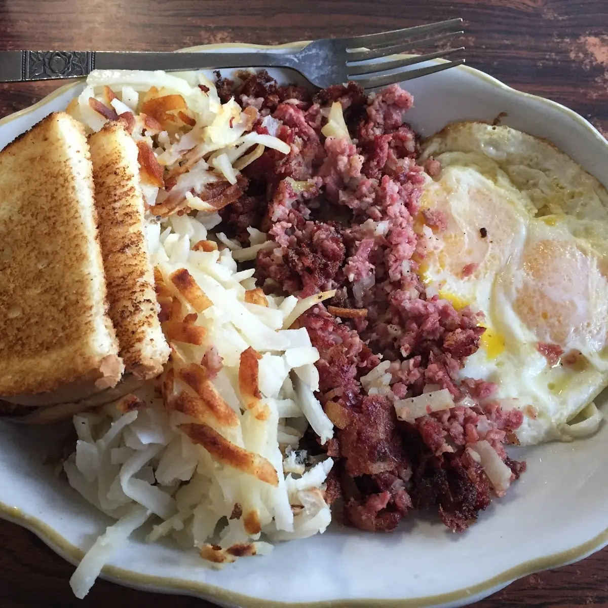 Corned Beef Hash and Eggs