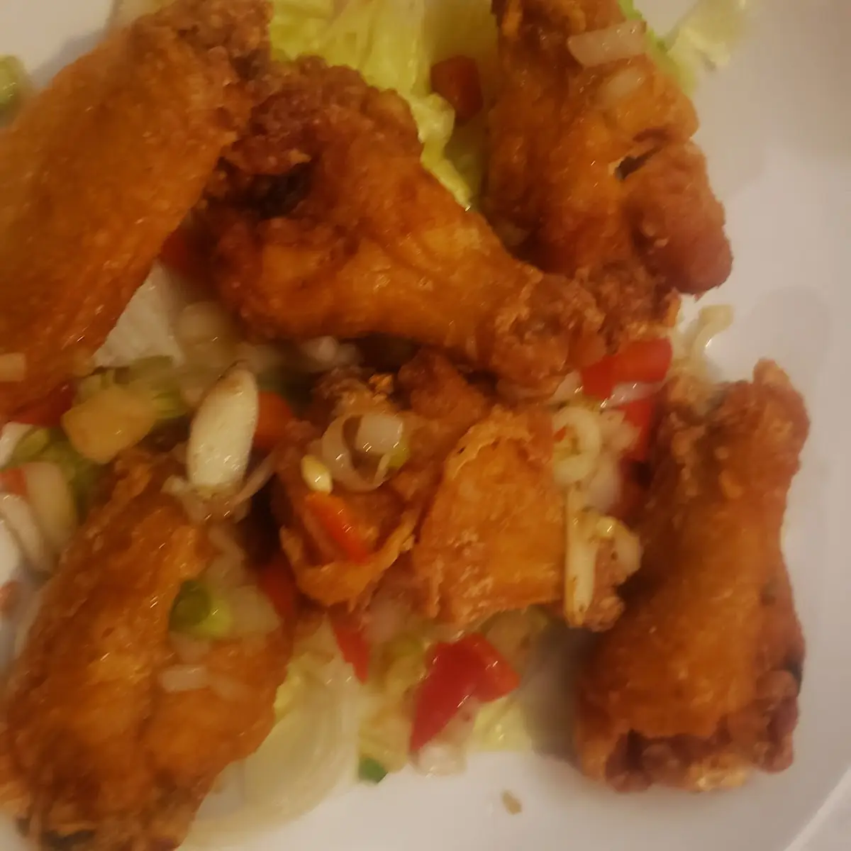 Salt & Pepper Calamari Chicken Wings