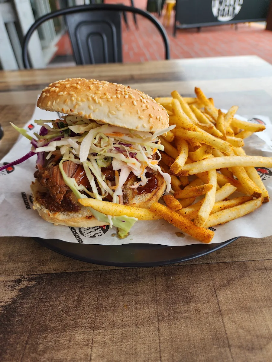 Beef Brisket Burger, Twelve Boar American BBQ (North Lakes)