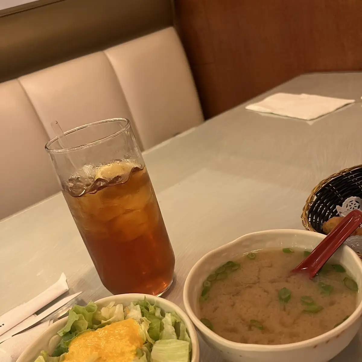 Side Salad and Miso Soup