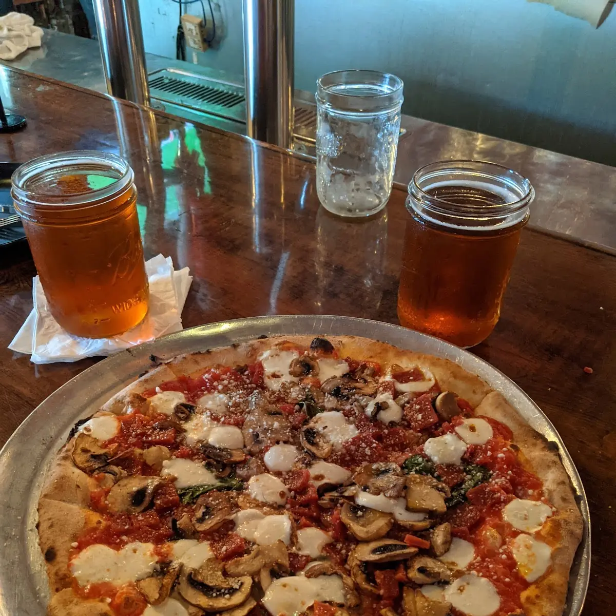 Mushroom and Pepperoni Pizza