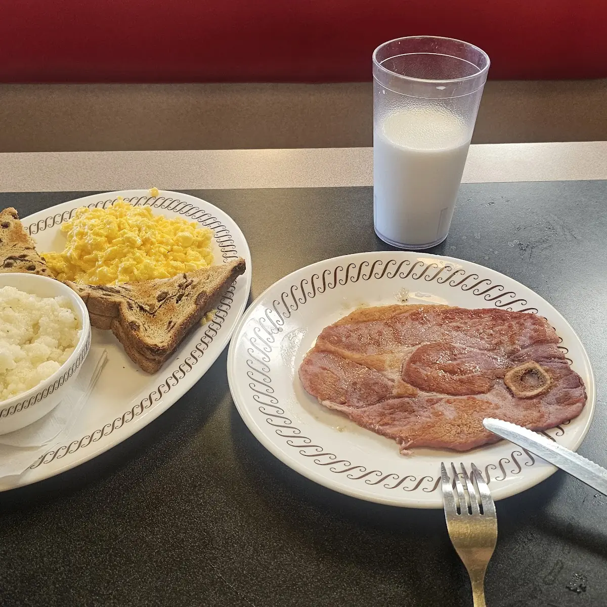 Eggs Country Ham Grits Raisin Toast