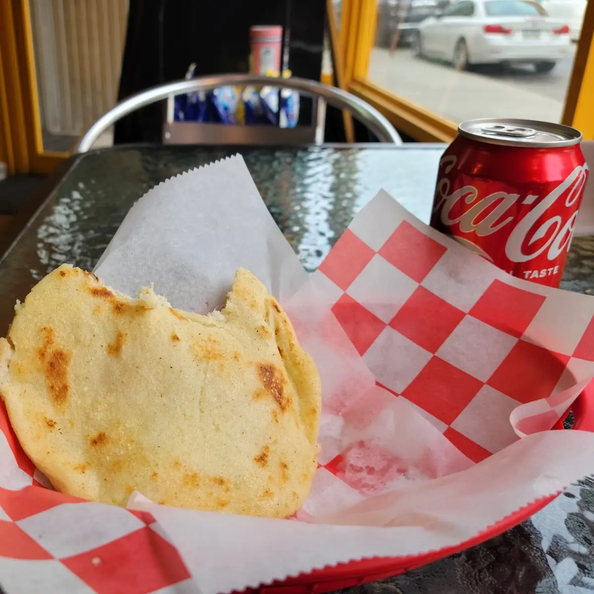 Chicken Avocado and Mayo Arepas
