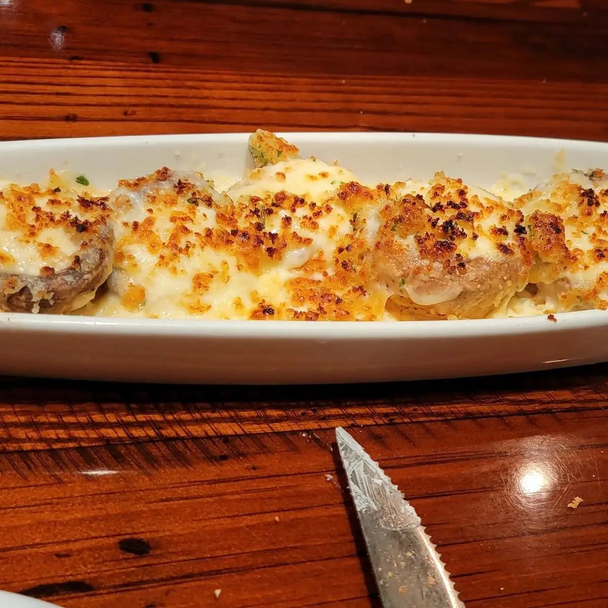 White Cheddar Stuffed Mushrooms