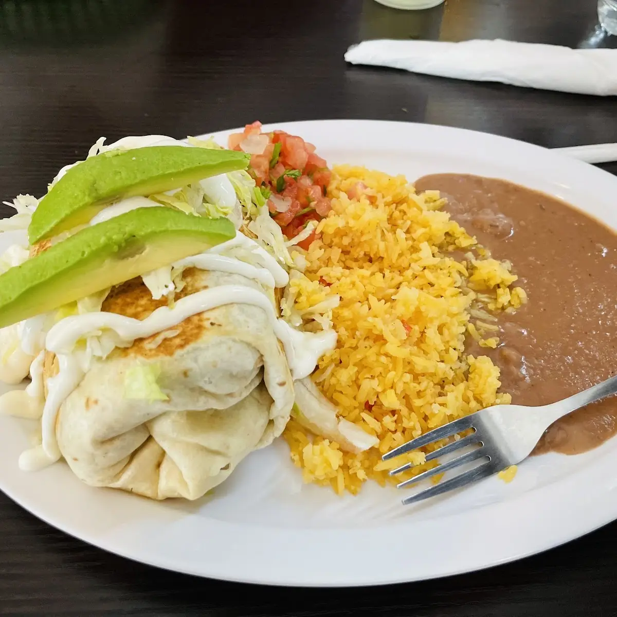 Burrito w Rice & Beans
