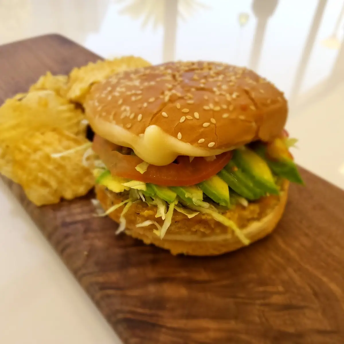 Veggie Burger with Avocado