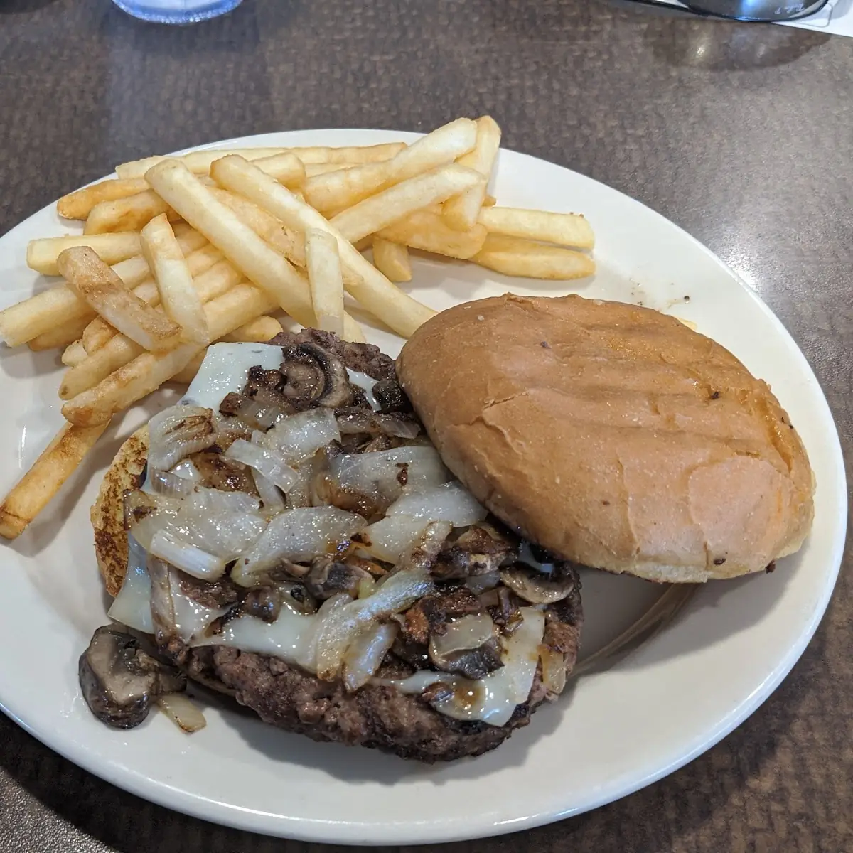 Mushrooms Swiss Burger