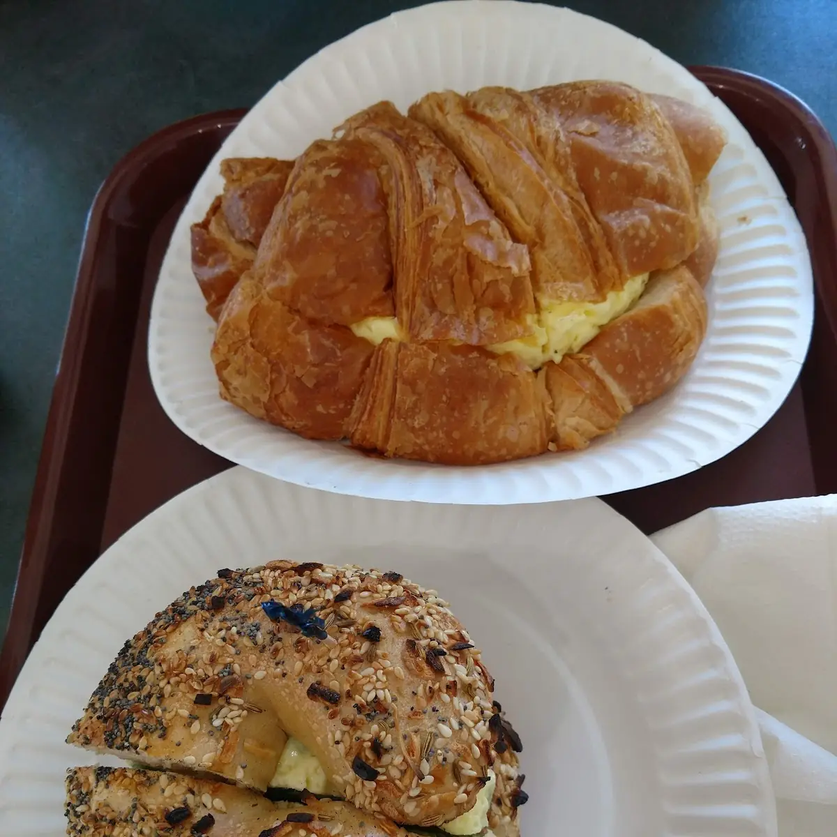 On Cheese Bagel or Croissant