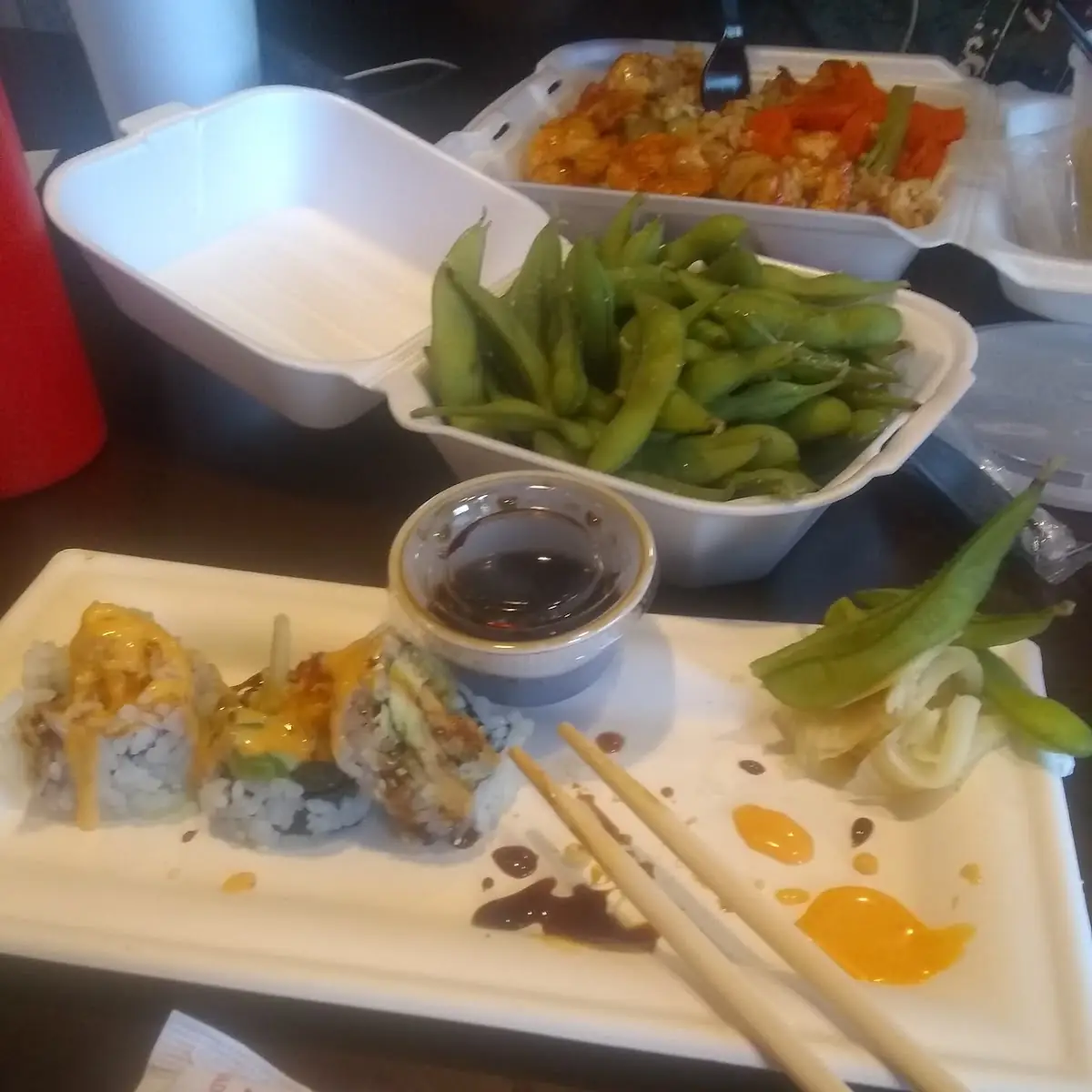Sushi Sashim Ashrimp Vegetable Tempura