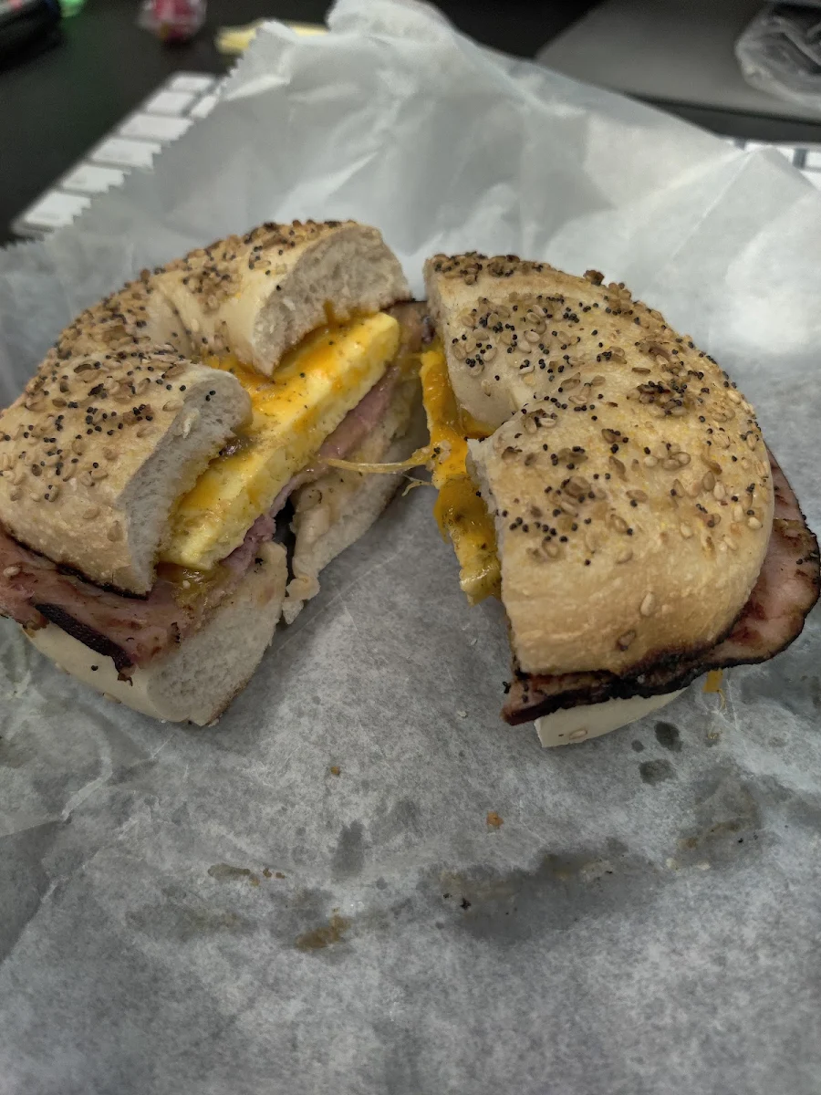 Ham Egg and Cheddar Cheese